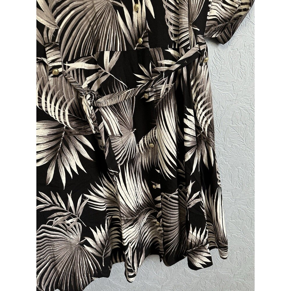 NWT Torrid Size 3X 3 Palm Leaves Mini Slub Dress C23 - Picture 5 of 10